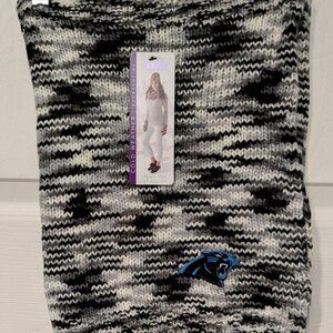 NEW Touch Alyssa Milano NFL CAROLINA PANTHERS Space Dyed Knit Tubular Scarf